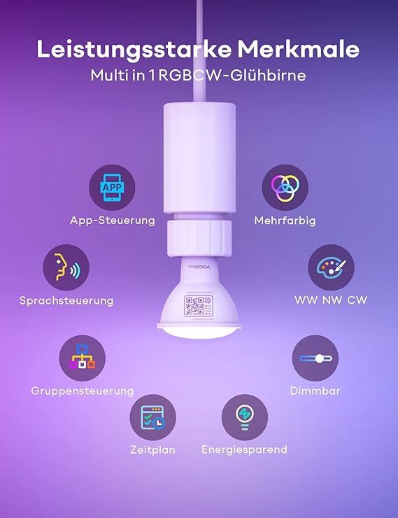 VOCOlinc LB2201 Bombilla Inteligente WiFi GU10