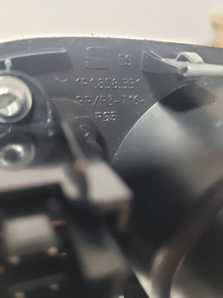 Warning Seat Leon mk2 1p negro brillo