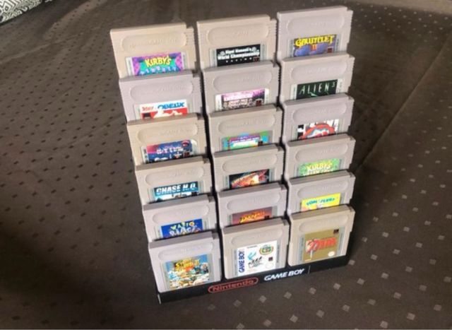 Soporte expositor 18  juegos nintendo game boy