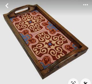 Bonito juego de baldosas hidráulicas.