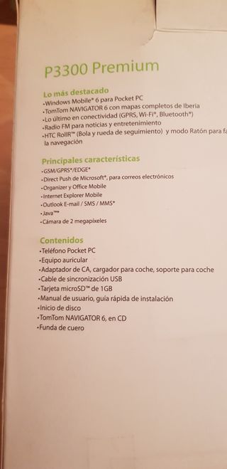 Teléfono móvil PDA marca HTC