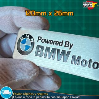 Emblema Logo Powered by BMW M Motorsport Metálico