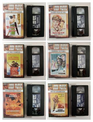 41 VHS JOHN WAYNE COLECCIÓN COMPLETA