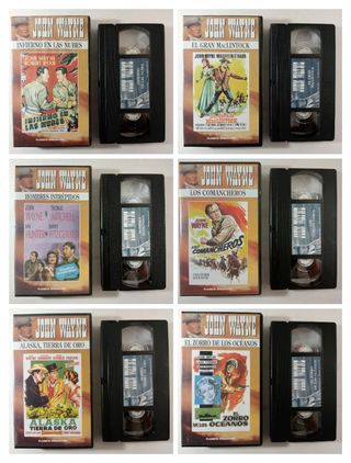 41 VHS JOHN WAYNE COLECCIÓN COMPLETA