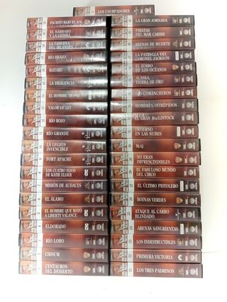 41 VHS JOHN WAYNE COLECCIÓN COMPLETA