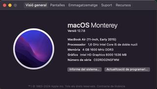 MacBook air 11 pulgades 2015