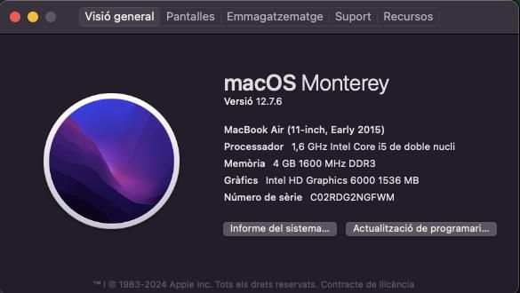 MacBook air 11 pulgades 2015