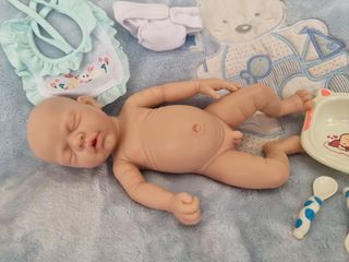 Bebe reborn silicona blanda platino 