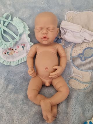 Bebe reborn silicona blanda platino 