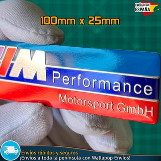 Emblema BMW M Performance Motorsport GmbH Metálico