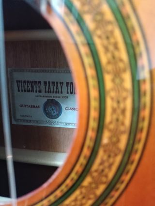 Guitarra clásica española Vicente Tatay.