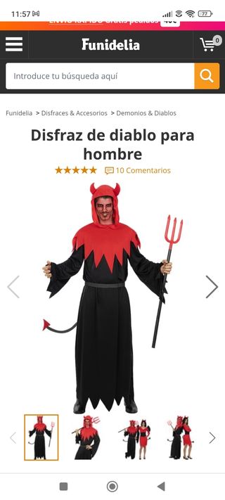 Halloween disfraz 