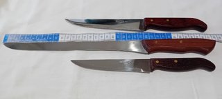 Lote de 4 piezas cuchillos acero Cuyfor