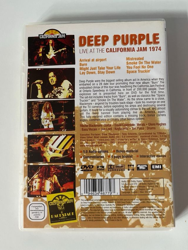 DVD Concierto Deep Purple