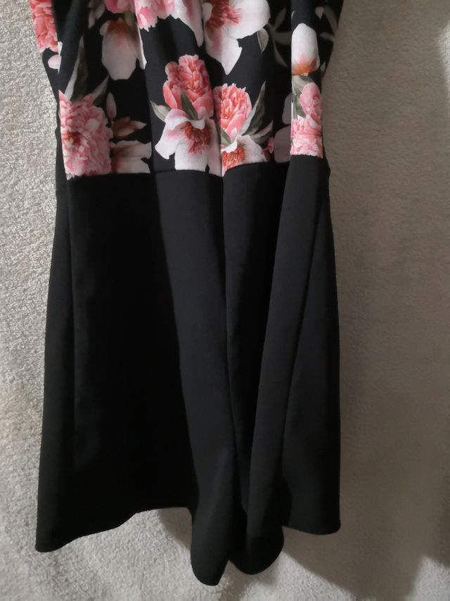 Tutina pantalone corpetto fiori