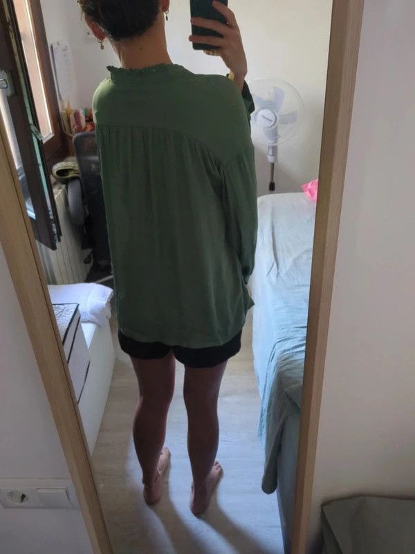 Camisa Zara verde