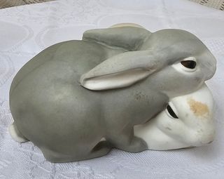 Figura de porcelana Conejos. NAO/Lladró.