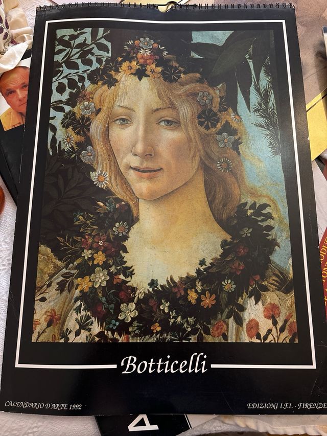 Calendario de Botticelli del año 1992
