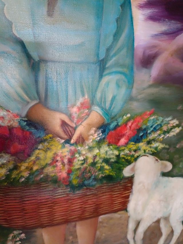 ÓLEO EN LIENZO PASTORA