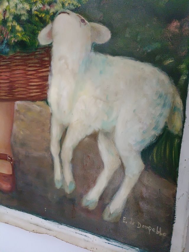 ÓLEO EN LIENZO PASTORA