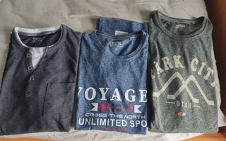 Lote 3 camisetas Easy Wear 3/M
