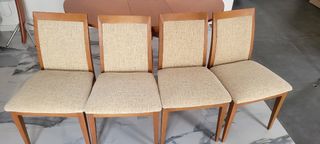 Mesa de comedor extensible y 4 sillas