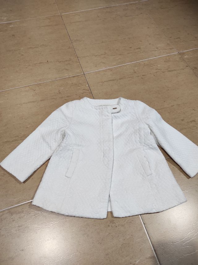 Abrigo blanco niña/o