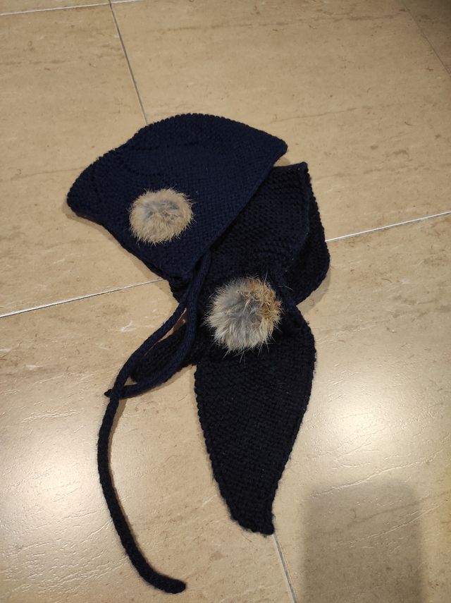 Conjunto gorro y bufanda artesanal