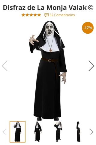 Disfraz monja Valak