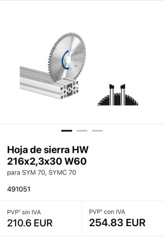 Disco de sierra symetric 