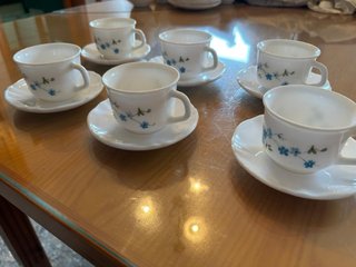 Juego tazas y platos arcopal
