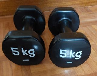 Dos Mancuernas de 5 Kg