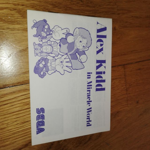 Instrucciones Juego Sega Master Sistem