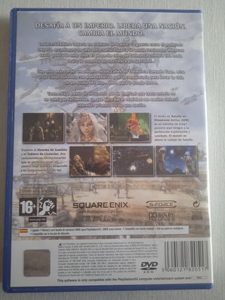 Final Fantasy XII PlayStation 2 y FFX (sólo DVD)