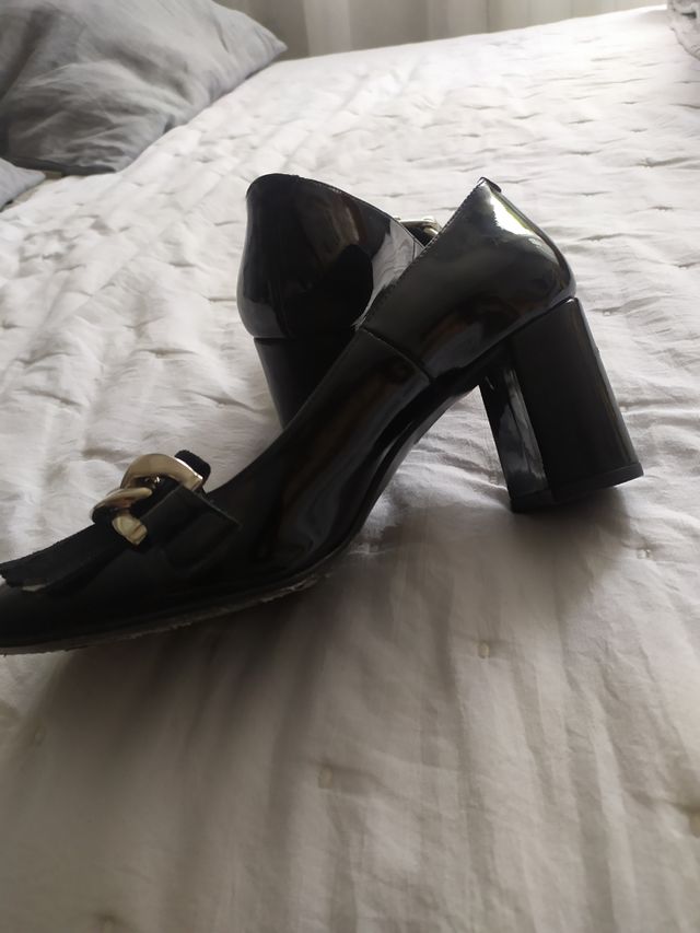 Zapatos tacón ancho