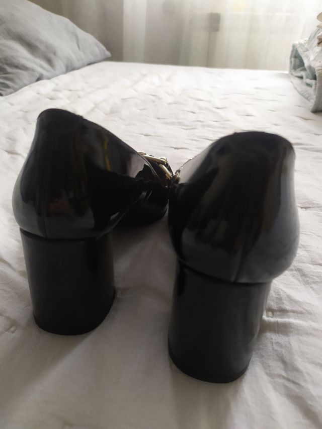 Zapatos tacón ancho