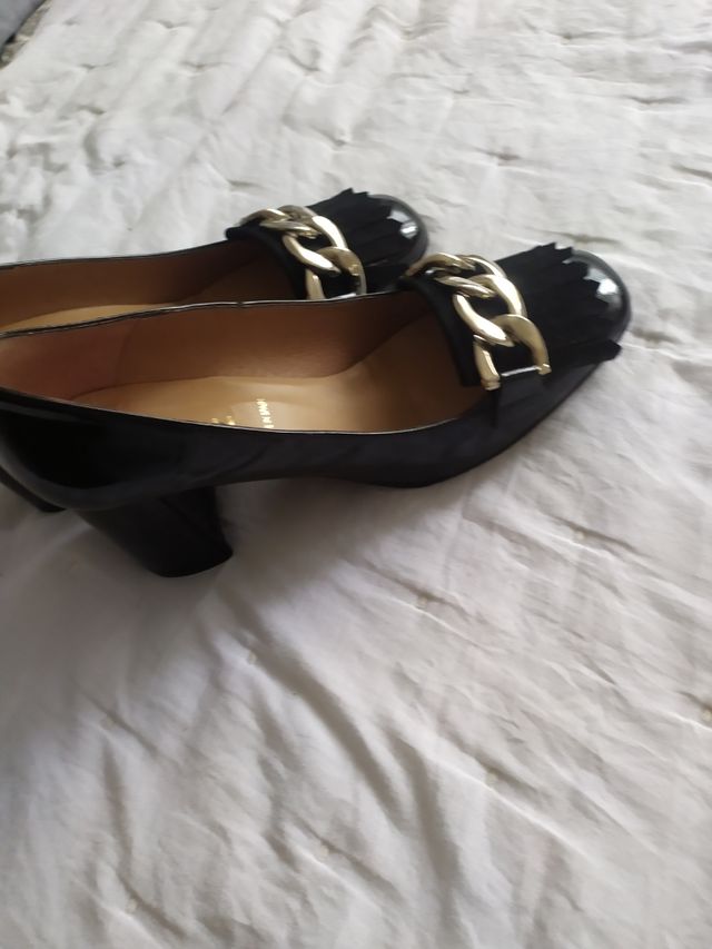 Zapatos tacón ancho