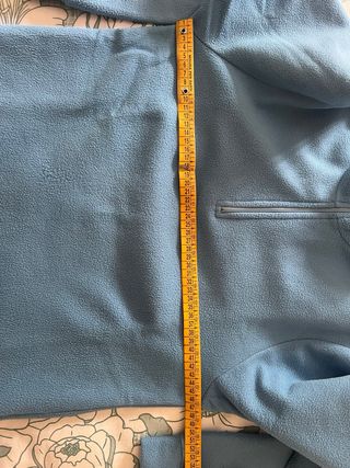 Pile donna mezza zip firmato Ast colore azzurro