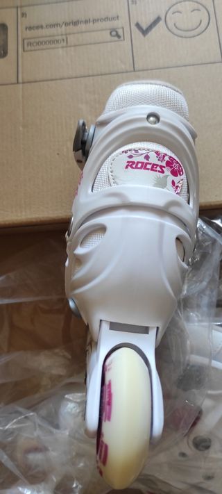 Patines, protección y casco - para niña