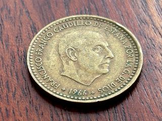 Moneda 1 peseta 1966  *70*