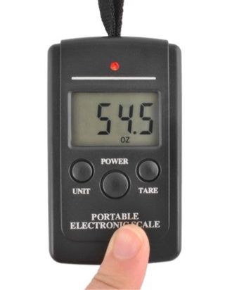 Báscula con gancho led, 40 kg