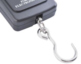 Báscula con gancho led, 40 kg