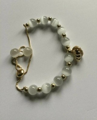 Braccialetto opale naturale fatto a mano Donna