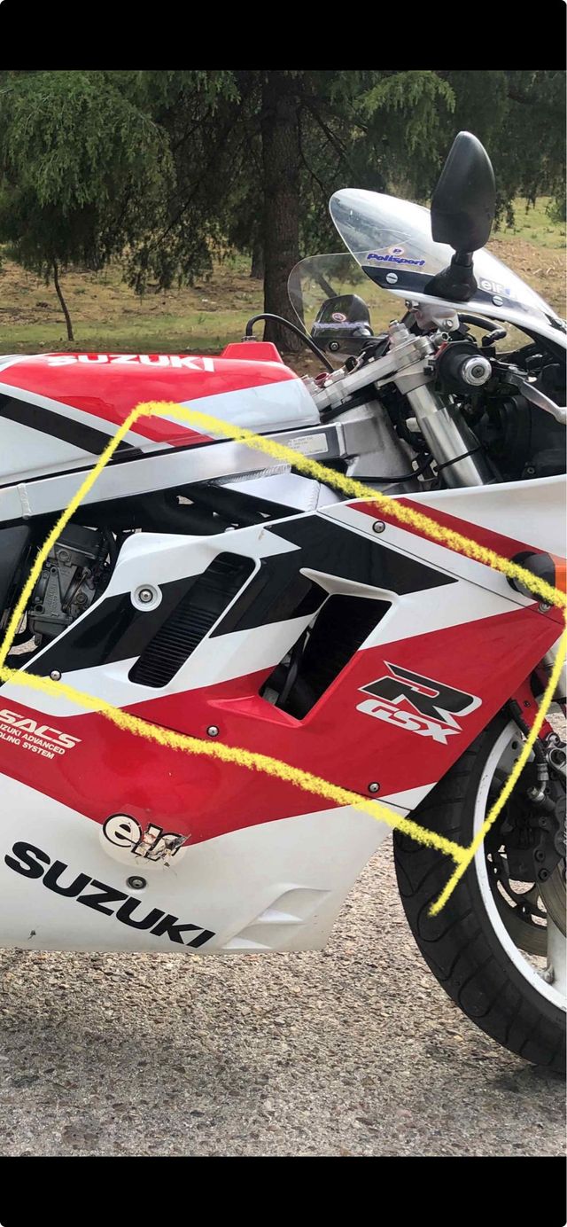 tapas laterales carenado suzuki gsxr