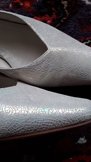 Zapatos destalonados de piel N 39