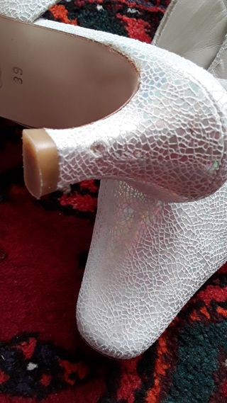 Zapatos destalonados de piel N 39