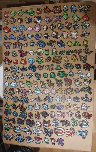 Pokemon Hama beads mini QUINTA GENE