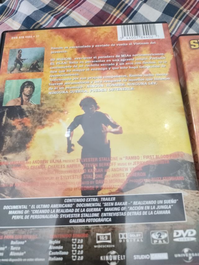 DVD lote Rambo II y Rambo III