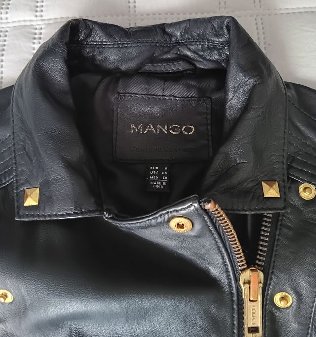 Biker.Cazadora piel talla S