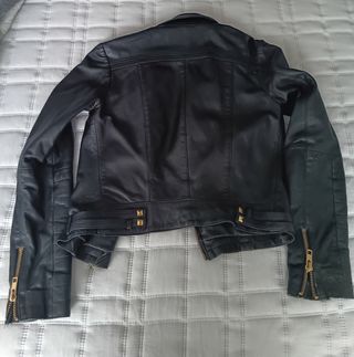 Biker.Cazadora piel talla S.